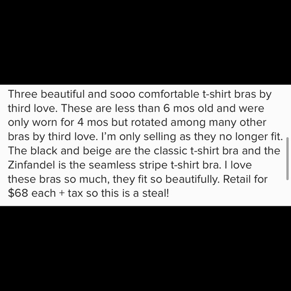 Three Third Love Bras EUC - Picture 8 of 8